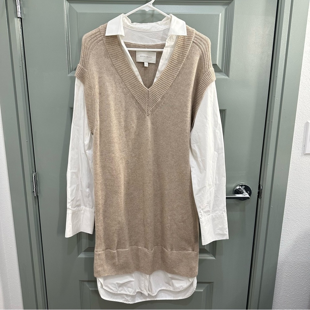 Brochu Walker Wool Cashmere Sweater Dress